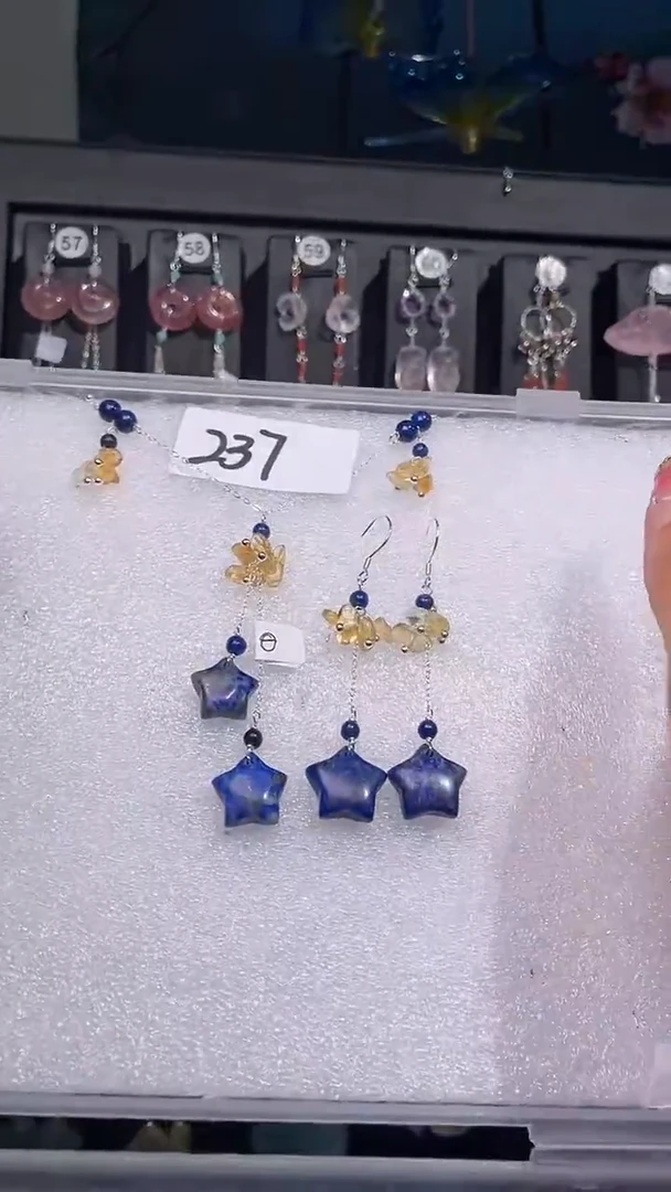 银S925镶嵌耳饰紫晶喜欢拍