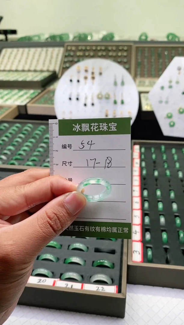 未镶嵌石英质玉（非洲翠）戒圈高货戒圈17