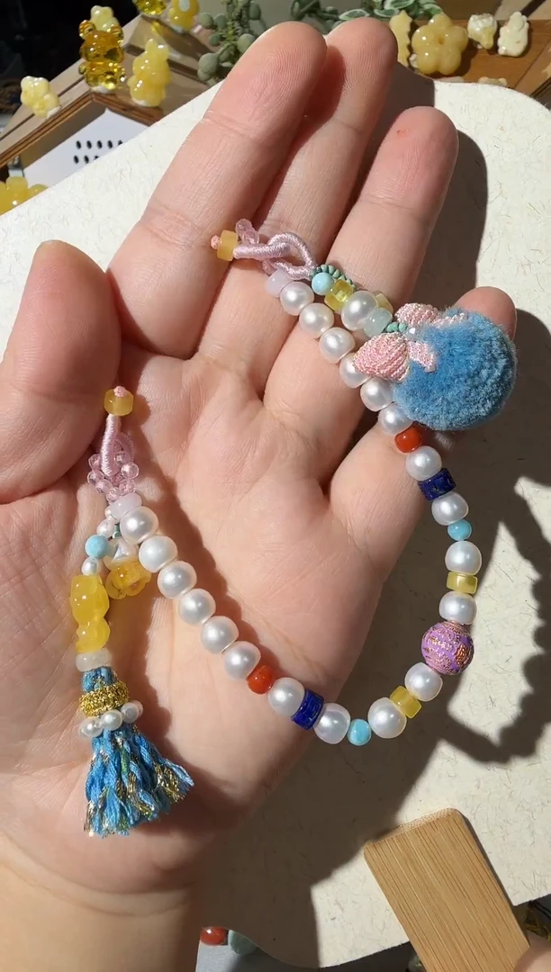 手链蜜蜡未镶嵌蜜蜡珍珠手机挂