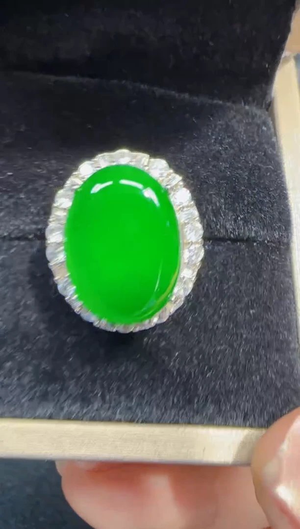 未镶嵌定制翡翠翡翠戒指126