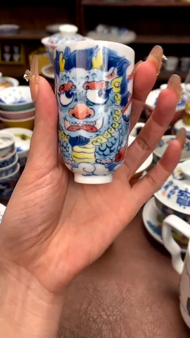 【闪购商品】麒麟纳福闻香杯昨明陶瓷