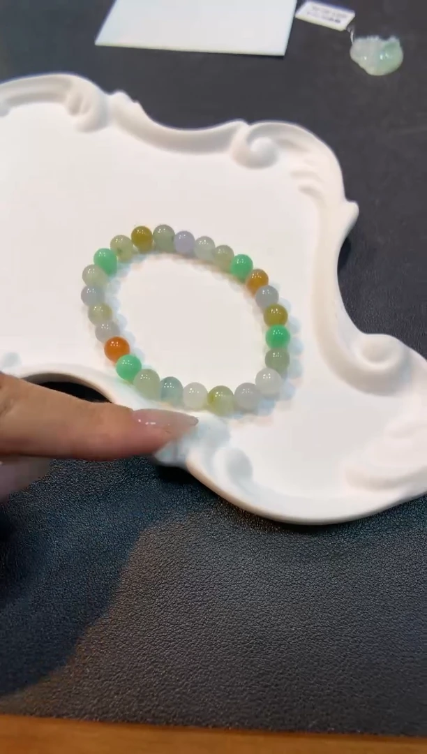 未镶嵌手绳翡翠手串