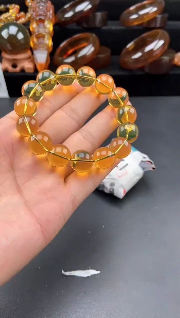【闪购商品】琥珀手链未镶嵌蓝珀净水手串