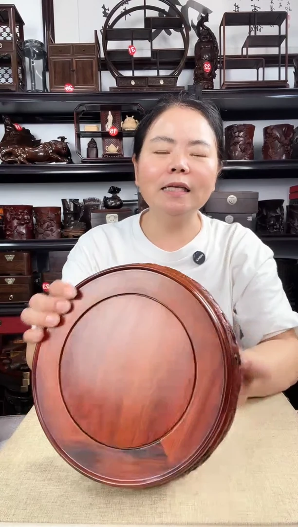木21公分黄老李红木工艺品