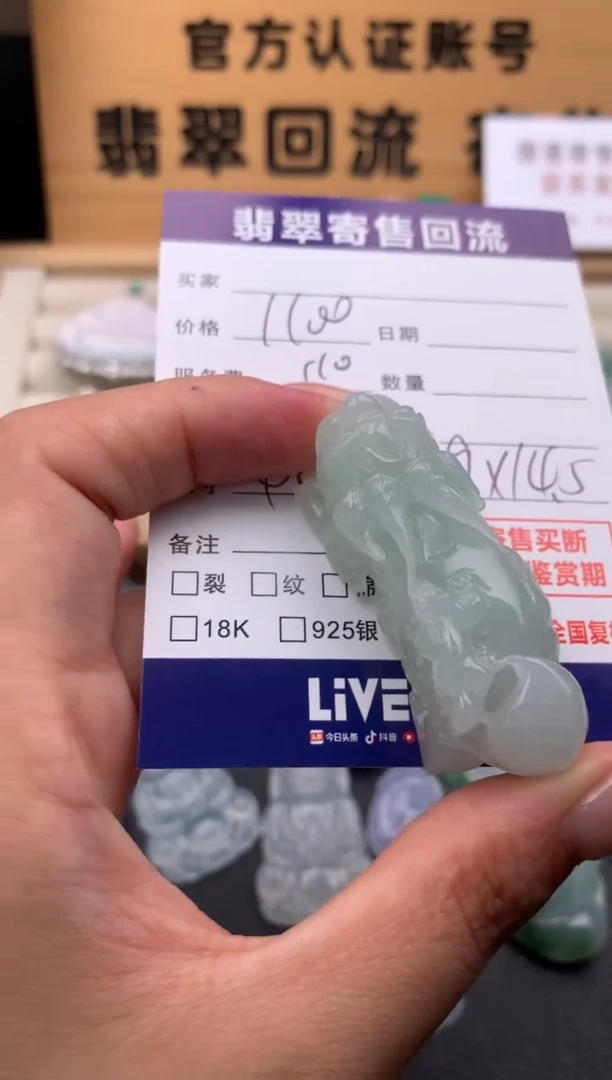 翡翠未镶嵌颈饰10134300