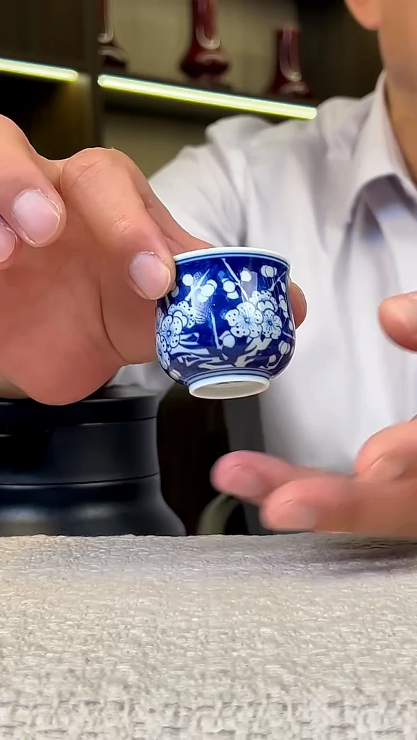 瓷片冰****人景德镇毛仔柴窑杯