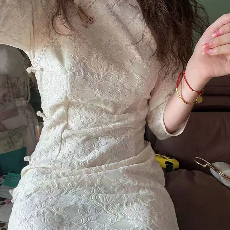 彤姐 气质 时尚 复古 中长款  中风旗袍服饰
