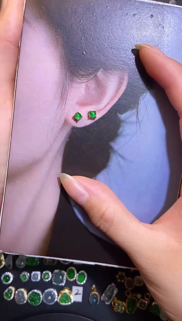 翡翠银S925镶嵌颈饰天然a货翡翠