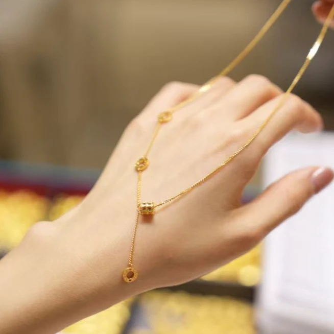 【巧玲专属】足金999Love牌小蛮腰项链 经典时尚百搭 4.57