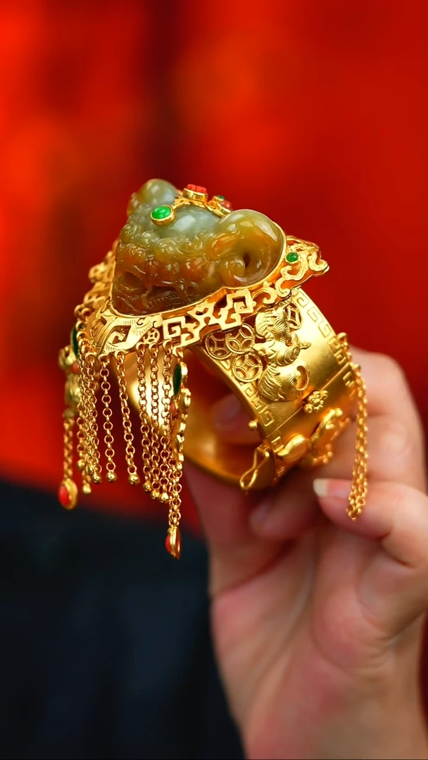 银S925镶嵌手镯翡翠新款