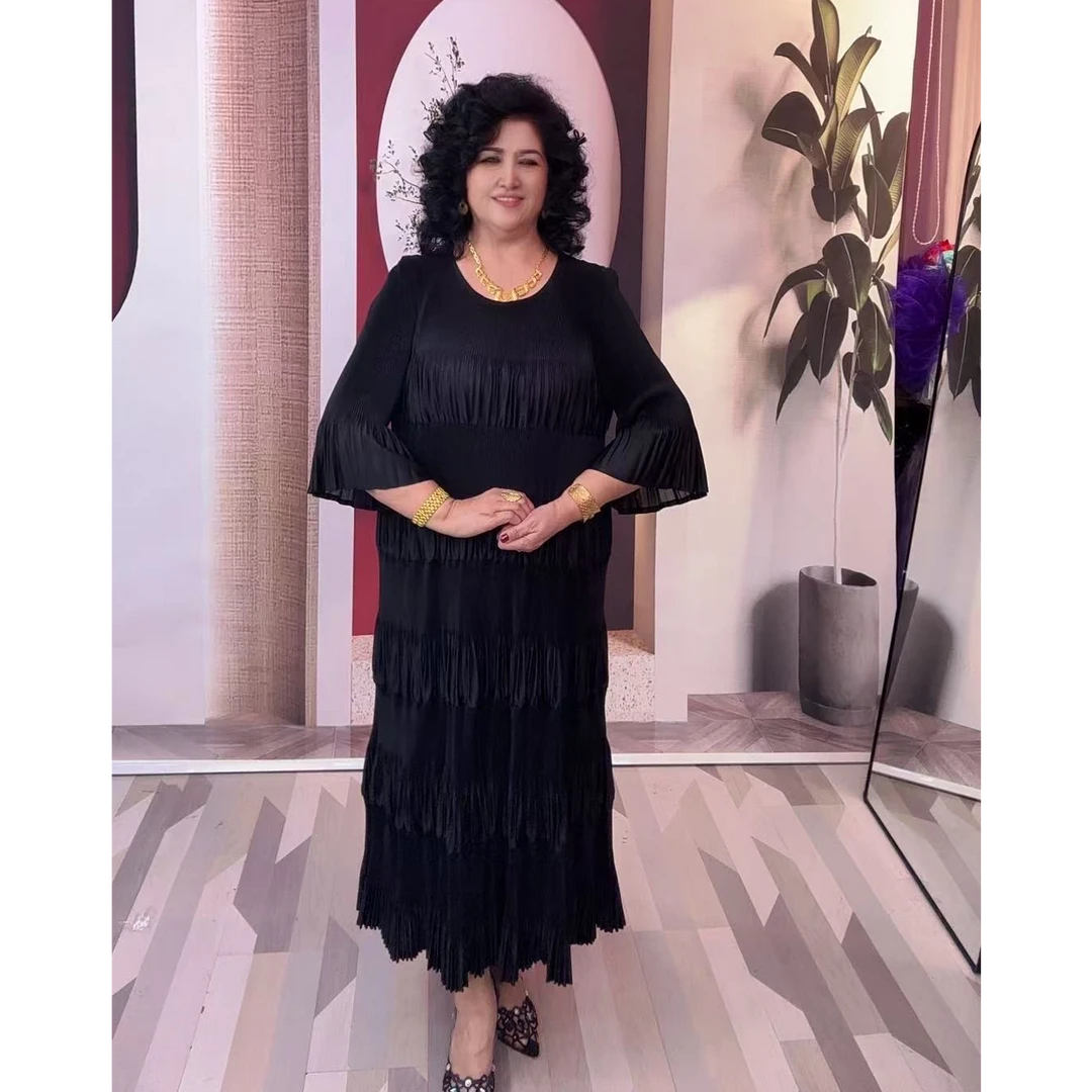 2025最新大码显示时尚网红女士气质连衣裙【127】