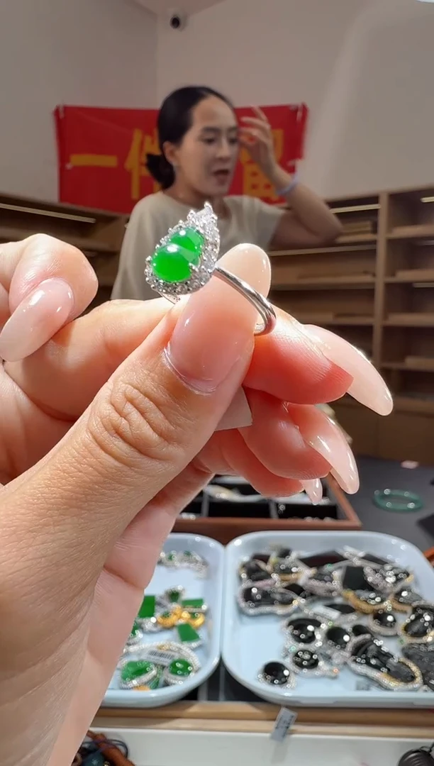 银S925镶嵌定制翡翠葫芦（多样性发其一）