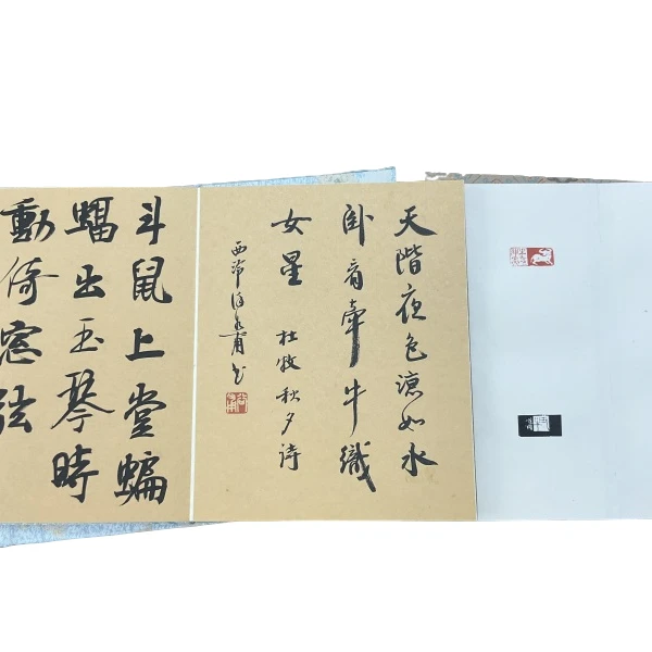 印屏多位老师YP500138A册页十二生肖戴丛洁题字风月有情