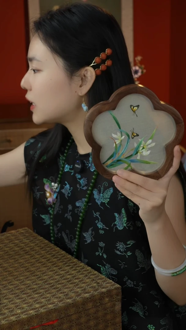 刺绣非遗苏绣纯手工双面绣摆件