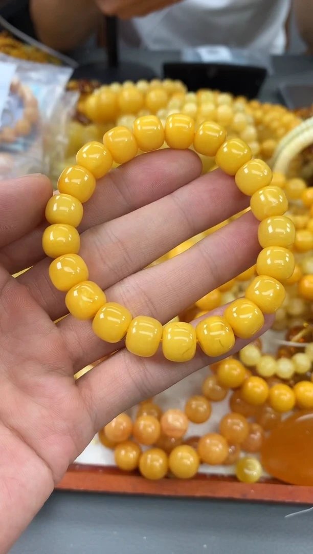 未镶嵌蜜蜡裸石手串