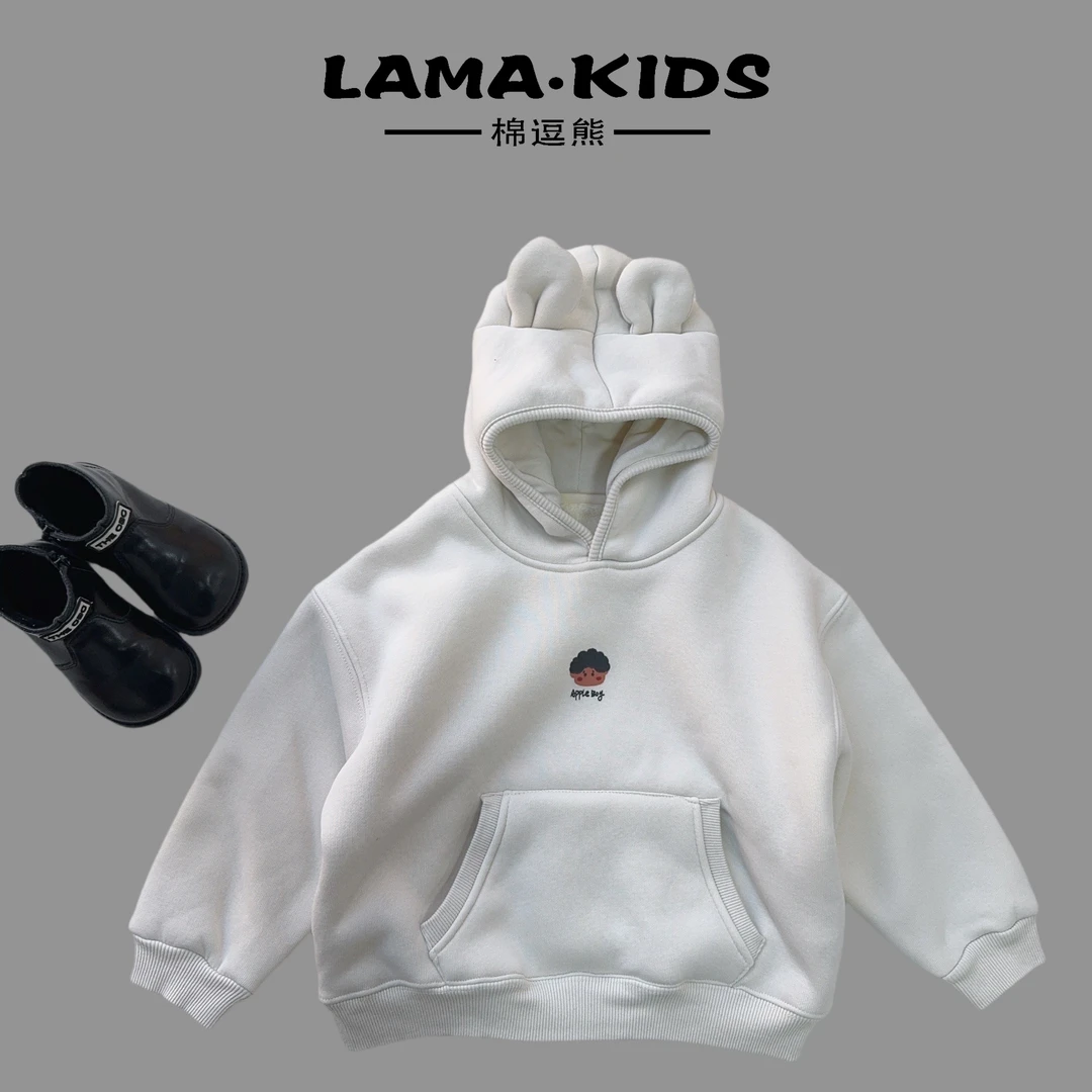 【棉逗熊冬款】男童韩版冬季休闲中大童百搭卫衣-12246
