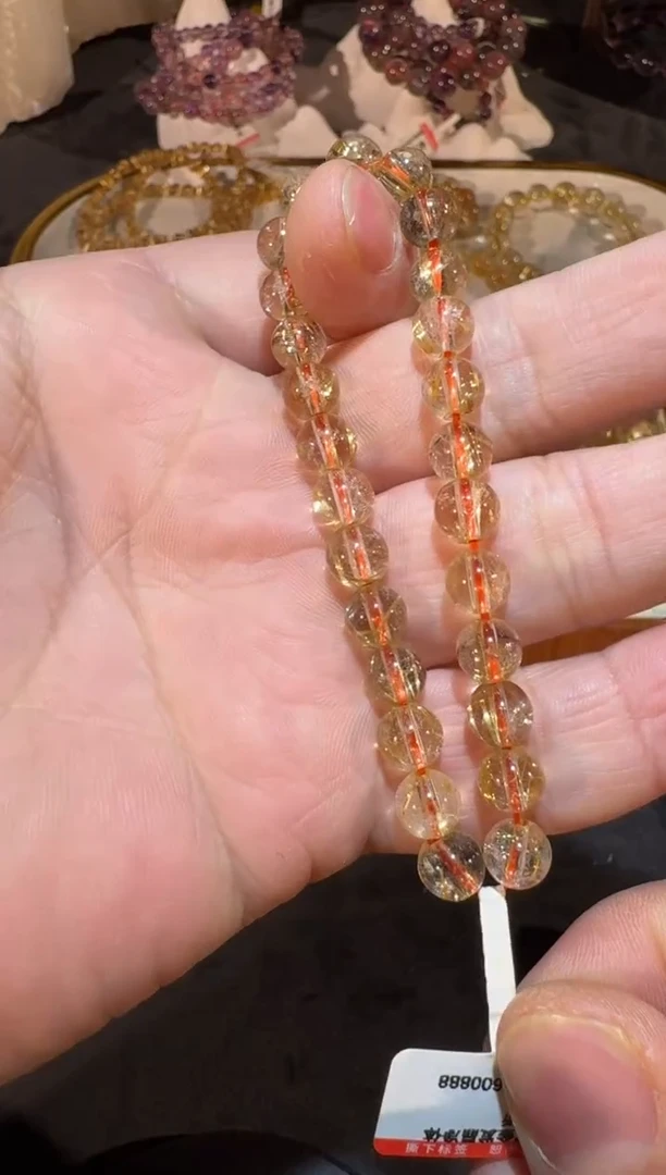 未镶嵌手串发晶SJ-069金发晶