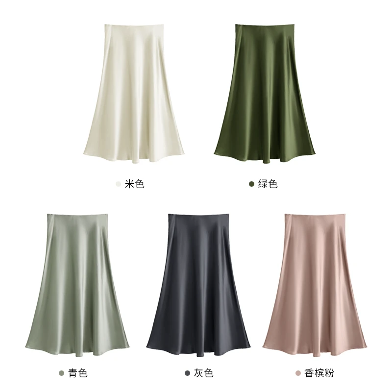 【大牛专属】简约百搭醋酸半身裙25073884  CYJ-XXO124-X298