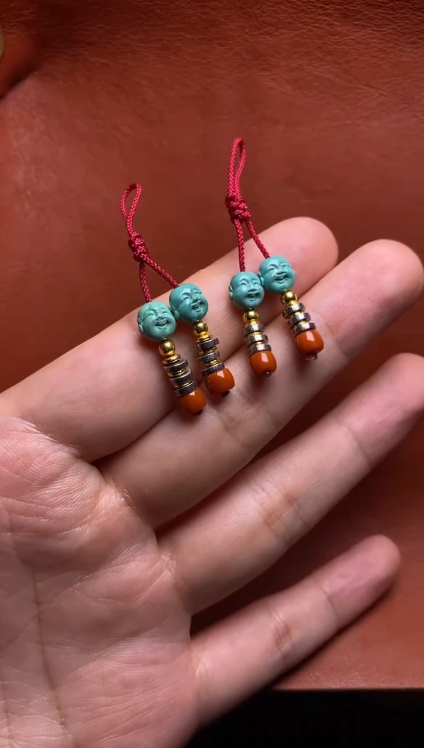 绿松石未镶嵌颈饰弥勒弟子珠（多样性发其一）