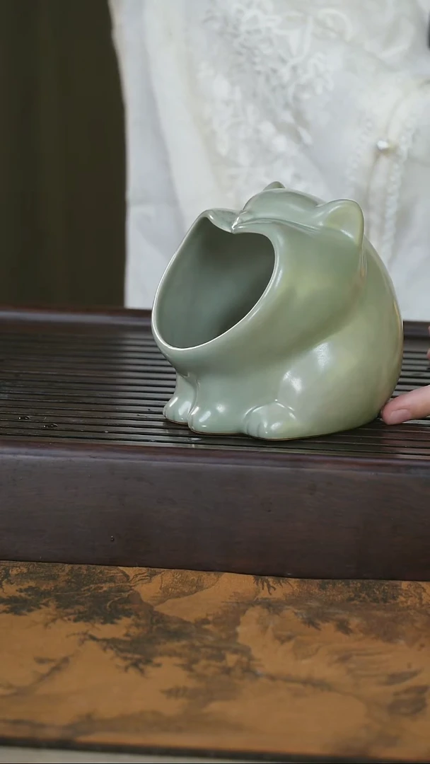 瓷片龙泉望瓯陶溪川YKJ-ZMT哈哈猫