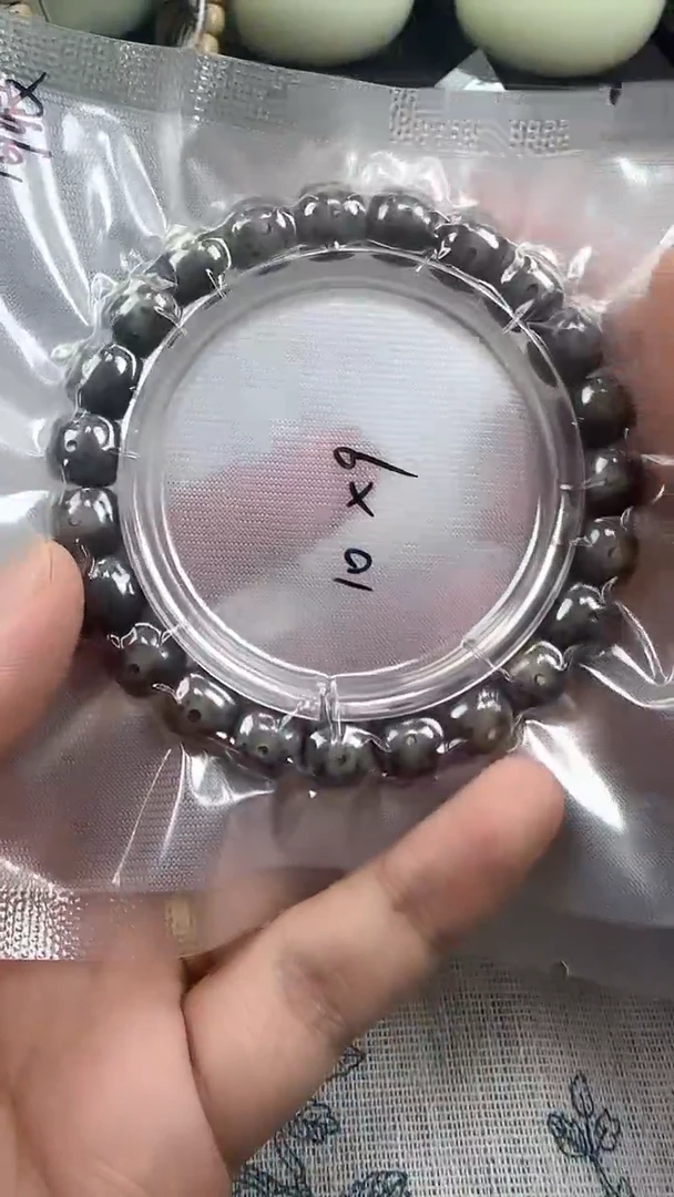 手串星月菩提16石玉料糯冰单圈10×9高透精工福利