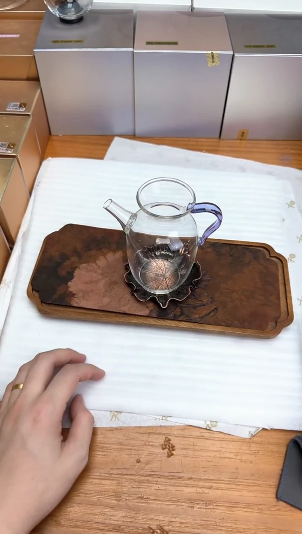 风谜金标畅语茶器浅紫+青蛙杯垫