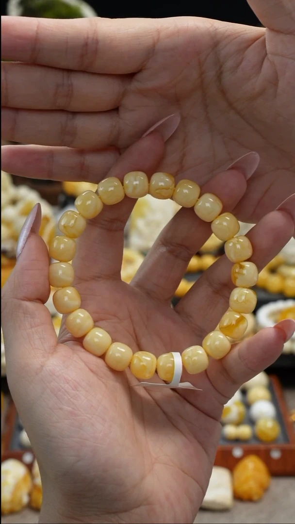 手链琥珀未镶嵌天然琥珀蜜蜡同料手串
