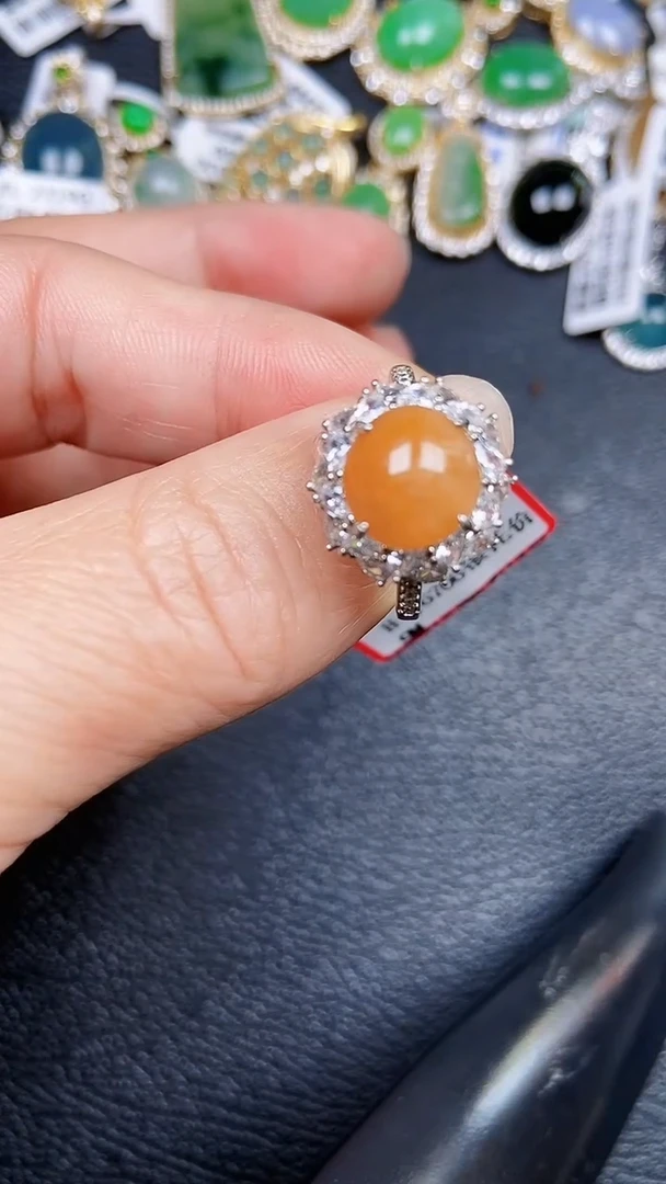 颈饰银S925镶嵌翡翠0207