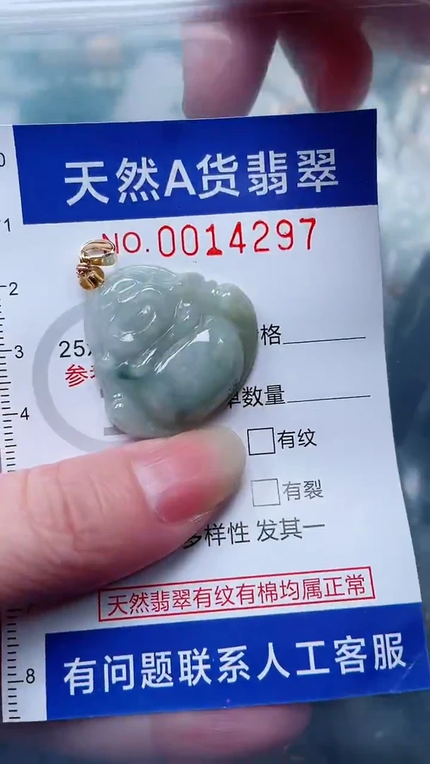 翡翠未镶嵌吊坠(不含链)1