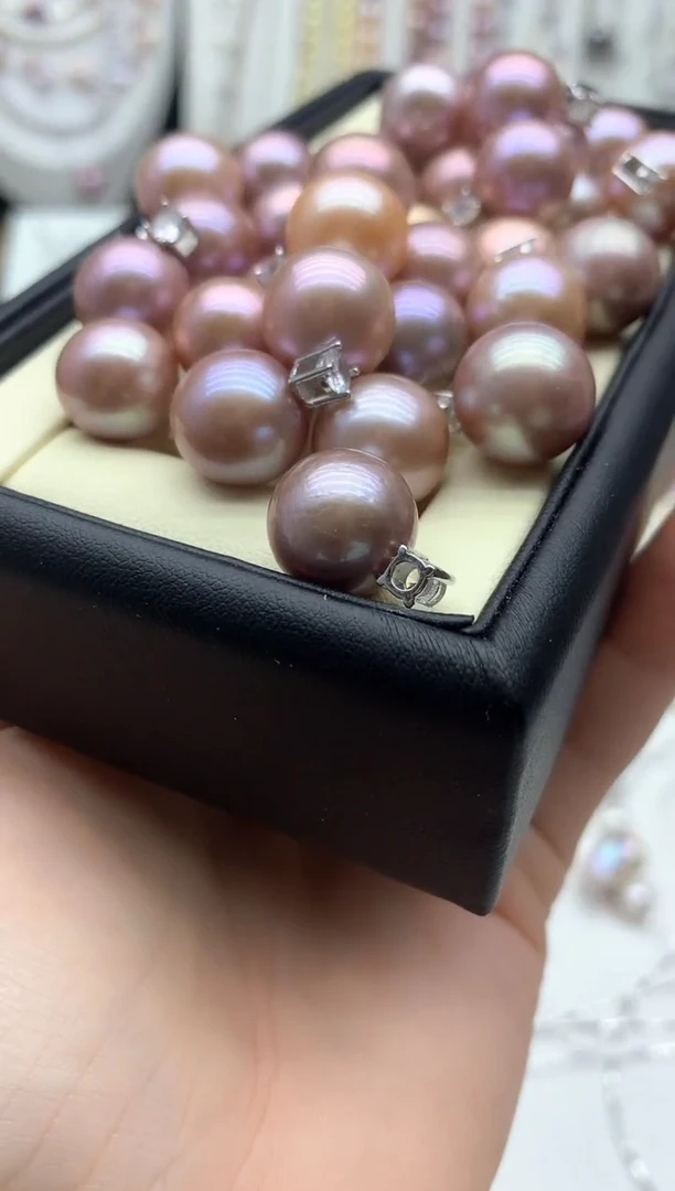 淡水珍珠银S925镶嵌吊坠(不含链)多样性发其一