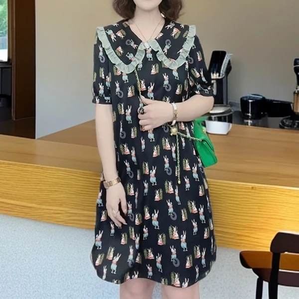 《早晴品牌》光影森林（连衣裙）03061373