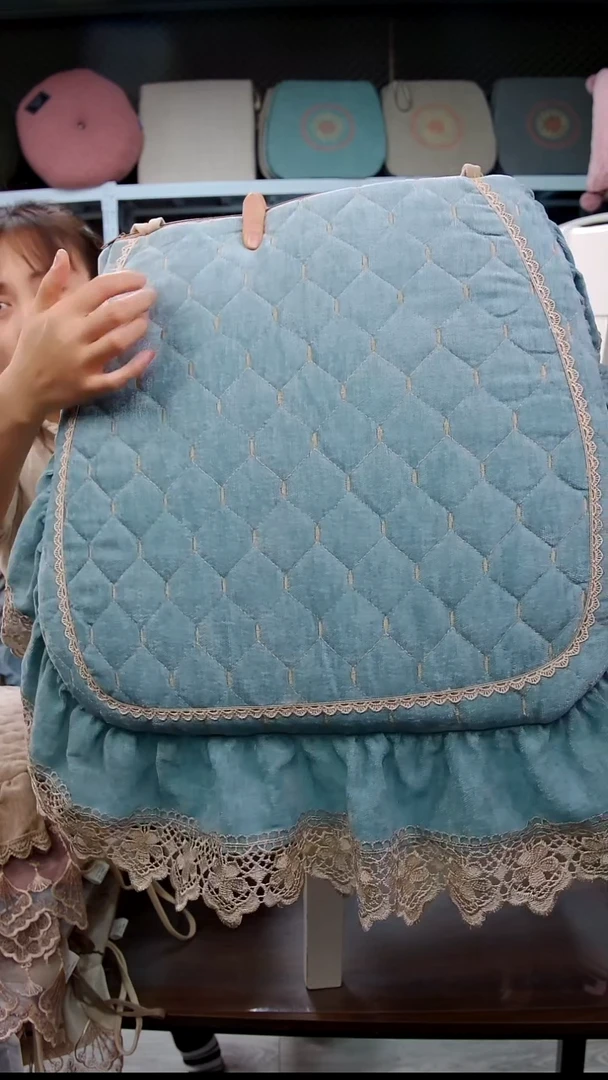 布雪尼尔新款水溶边：绿色大边6个