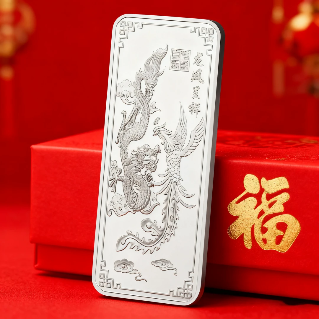 【新店福利】龙凤100g精美小条商务办公室高端摆件礼盒！