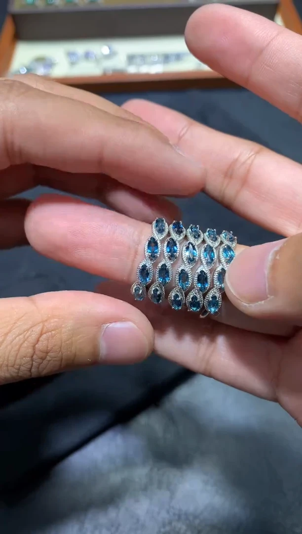 未镶嵌戒指托帕石F32【多样性发其一】