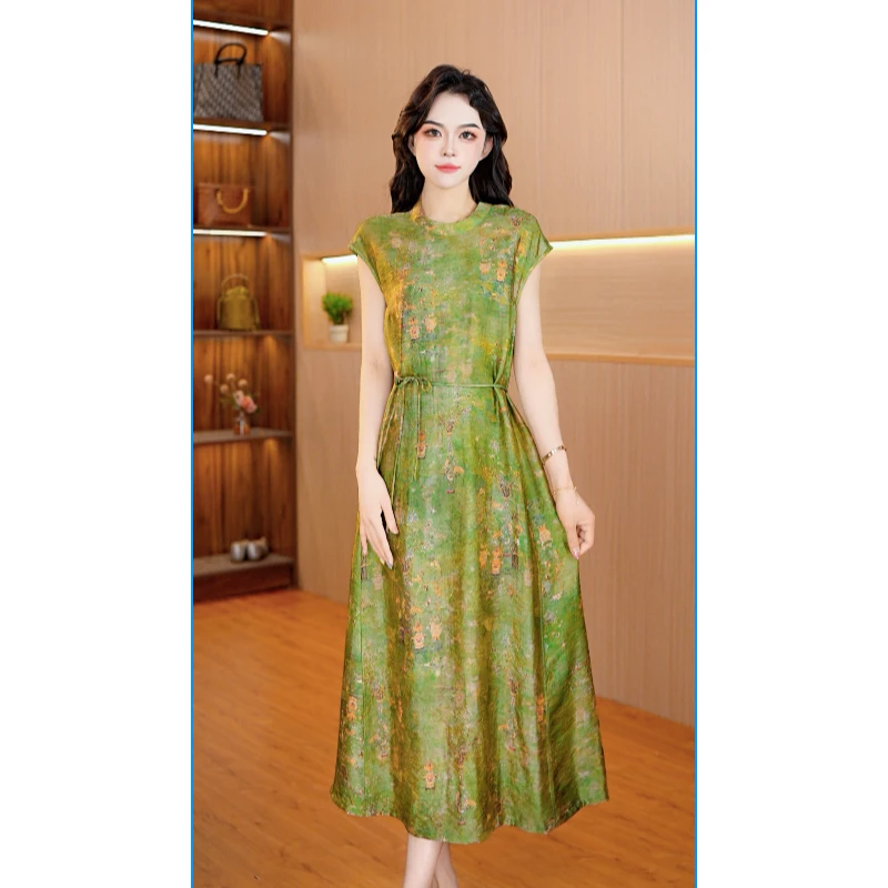0776-0【浮光锦】新款夏季舒适时尚连衣裙