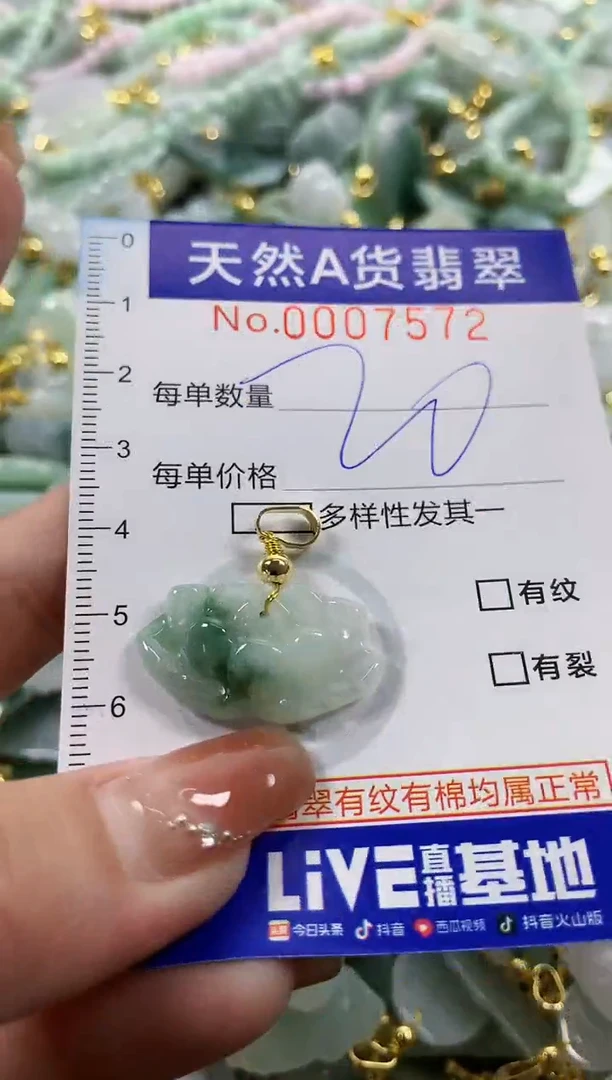 颈饰未镶嵌翡翠天然A货翡翠