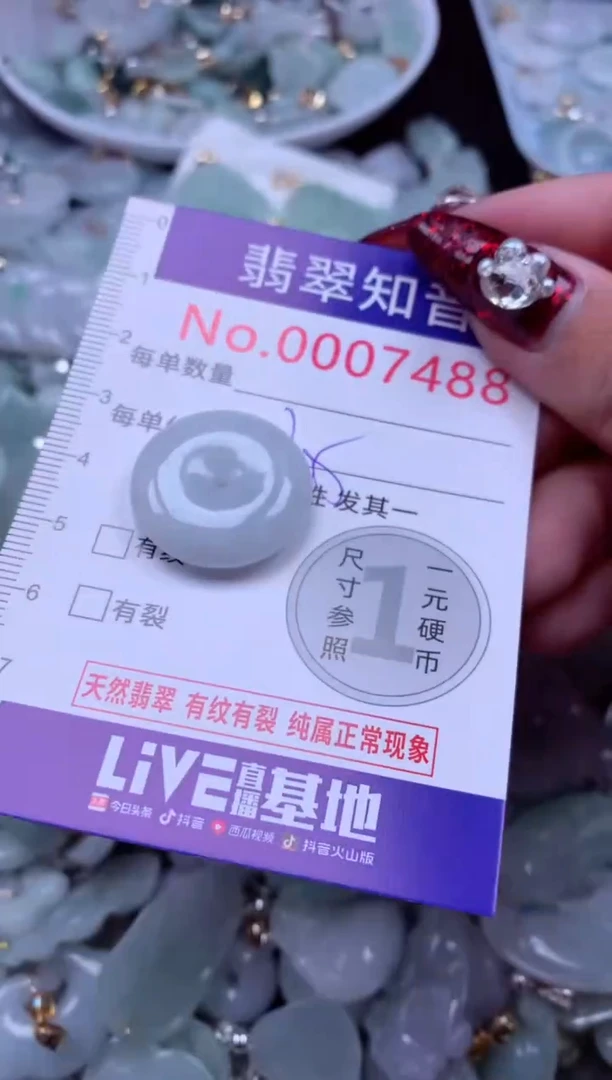 吊坠(不含链)未镶嵌翡翠7488