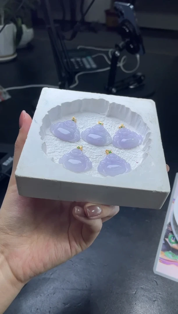 18K金镶嵌定制翡翠DDJ42297/多样性发一件