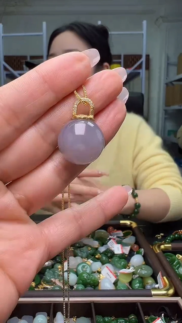 颈饰银S925镶嵌和田玉（多样性发货.发其一）11.30.07