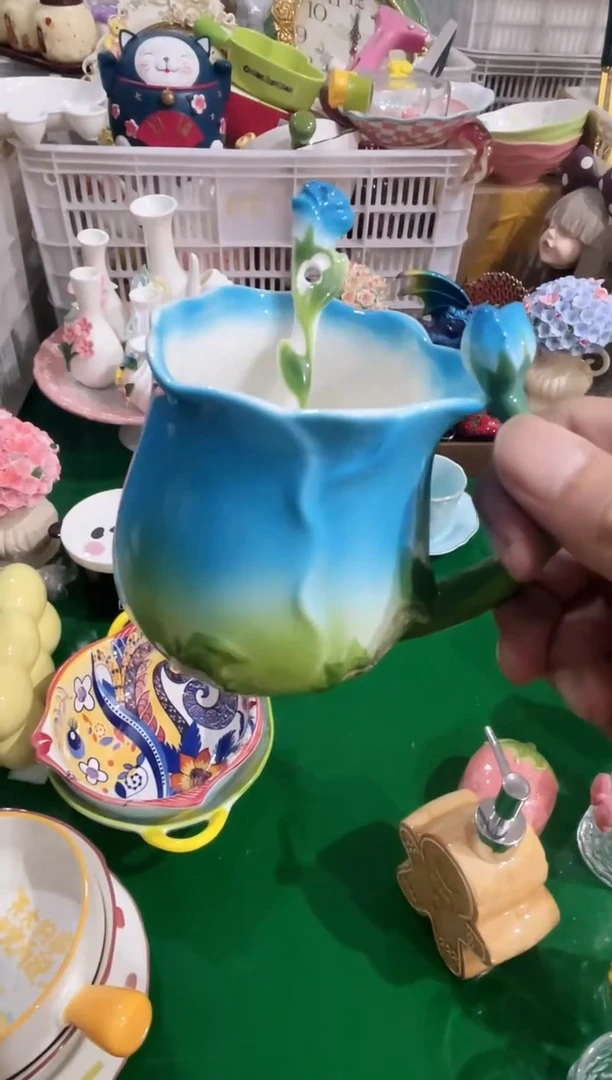 瓷片手工杯 福利款，质量好，数量不多，拼手速