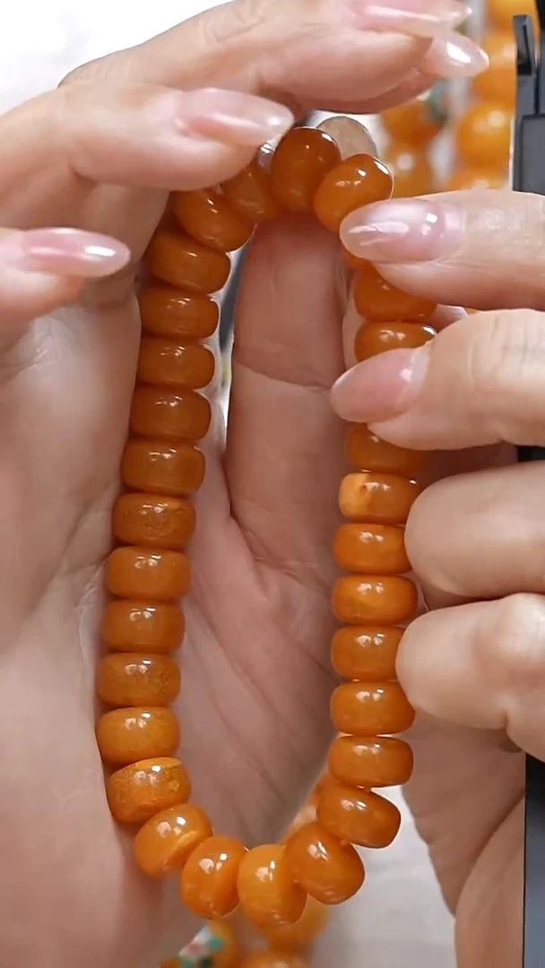 蜜蜡颈饰未镶嵌7406天然蜜蜡珠宝奇石全部保真