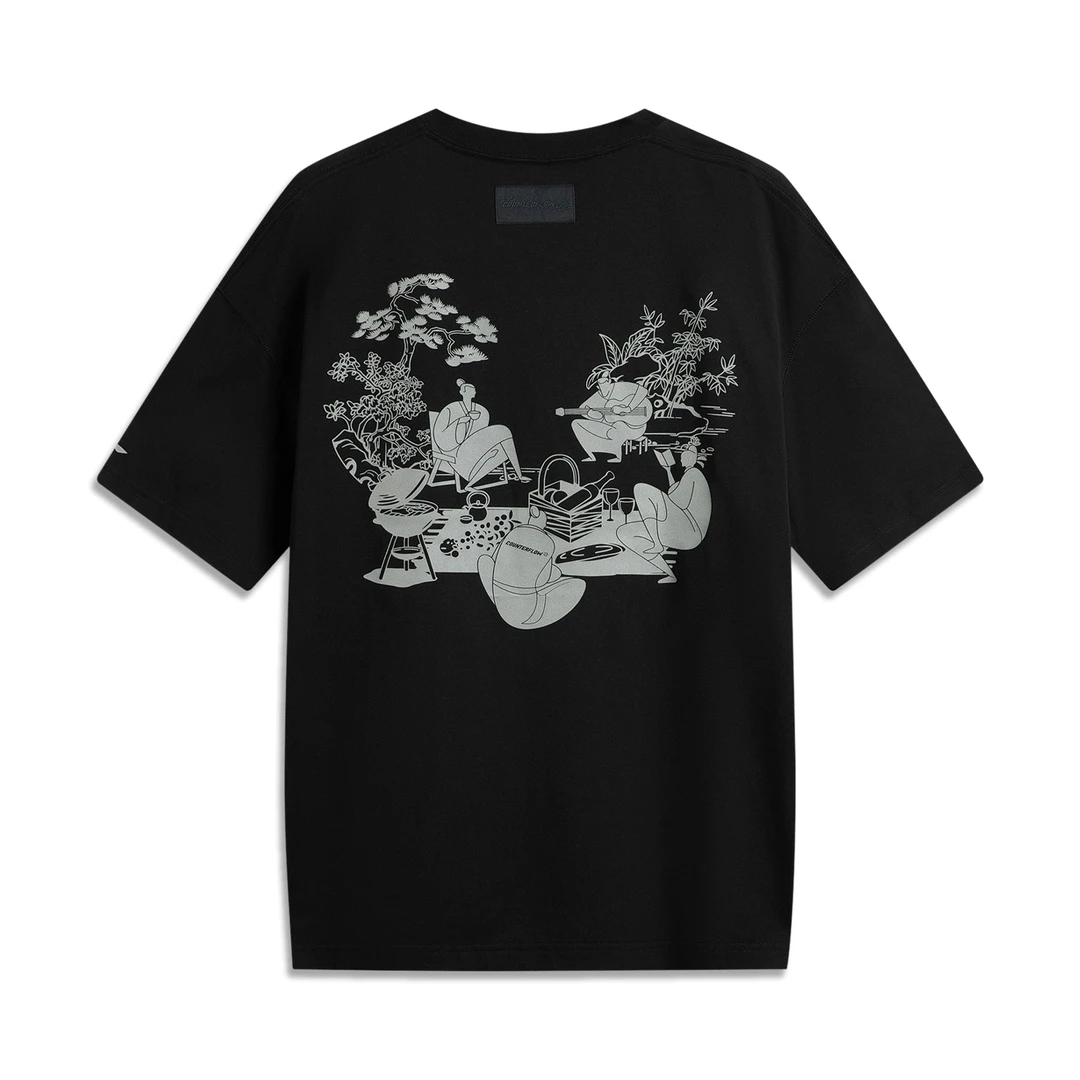 【2025新品】李宁CF溯男女宽松短袖T恤ATSV179