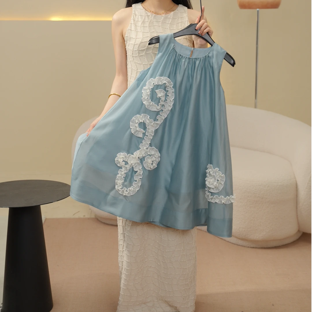 现货 【SEVEN KIDS】T 天丝莱赛尔 2025女童夏季连衣裙 25A1116