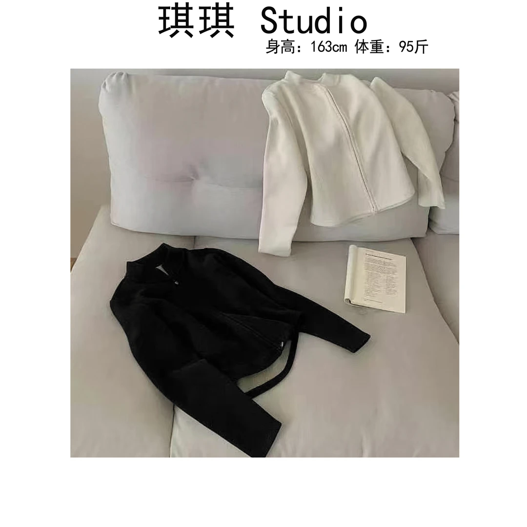 《琪琪家》秋季新款轻奢高级石墨烯蚕丝显瘦减龄百搭瑜伽外套660-M