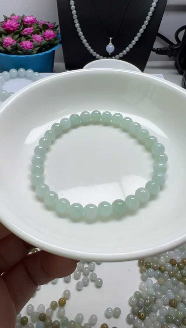散珠翡翠?****?纯天然缅甸A货翡翠卡5.8