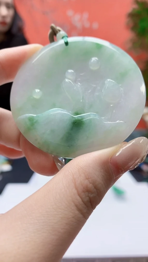 未镶嵌定制翡翠4852jw-毛货挂件34