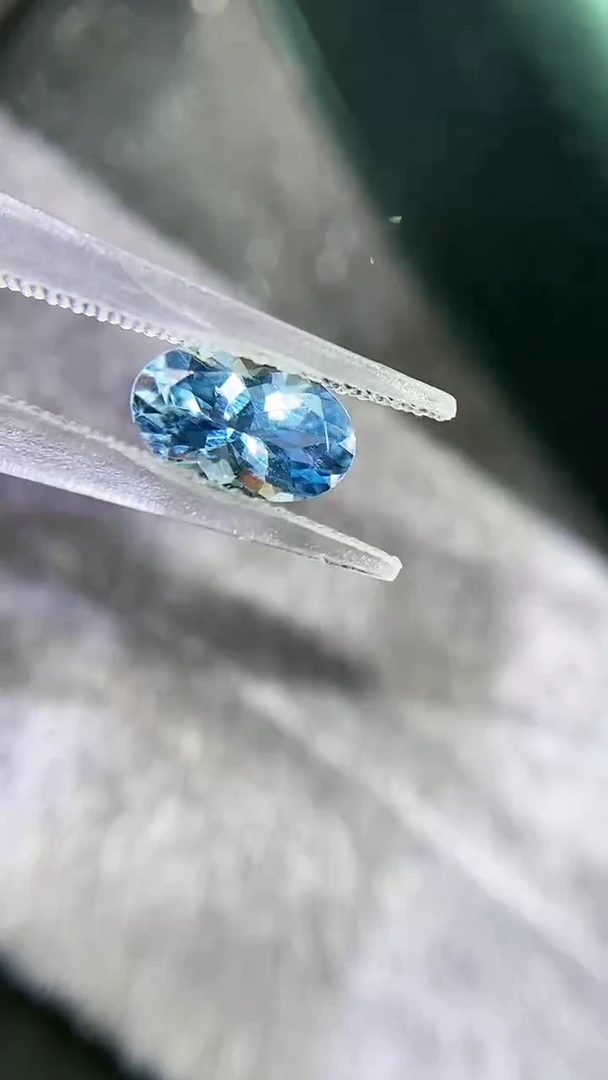 【闪购商品】定制海蓝宝石定制未镶嵌1.02克拉超级圣玛丽亚vb吉尔德