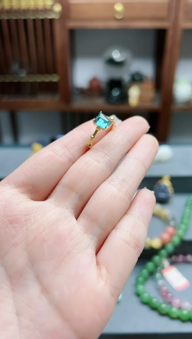 【闪购商品】碧玺戒指18K金镶嵌18k金碧玺戒指*1 QJG