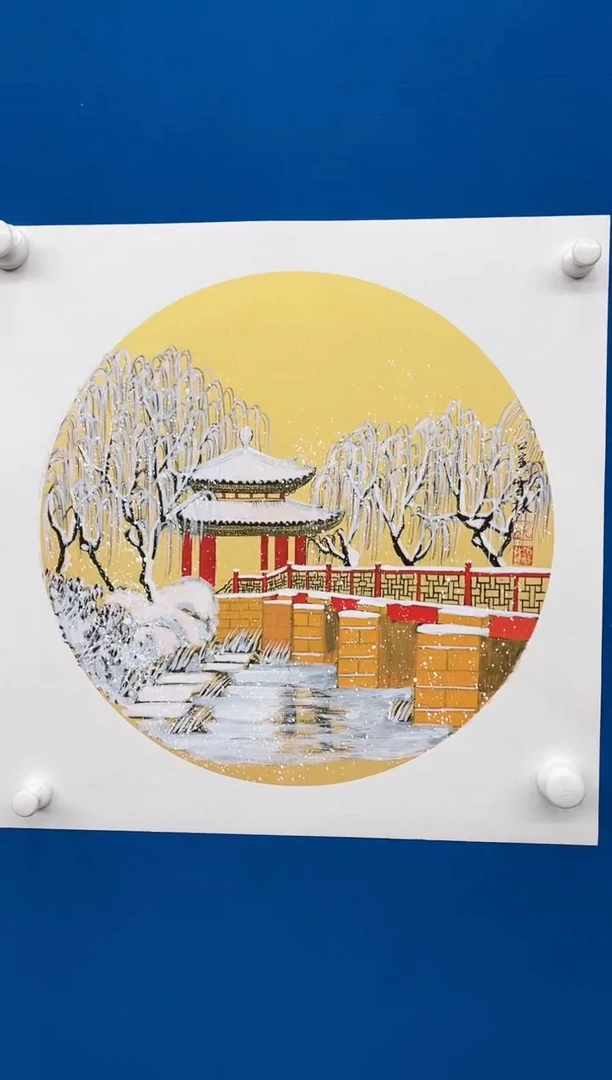 【闪购商品】国画张-斗方雪景/无框/W