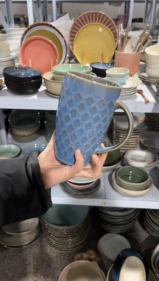 【闪购商品】瓷片外贸尾货瑕疵满20包邮X 大号水杯